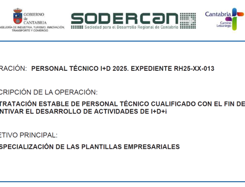 Transparencia: PERSONAL TÉCNICO I+D 2025 EXPEDIENTE RH25-XX-013